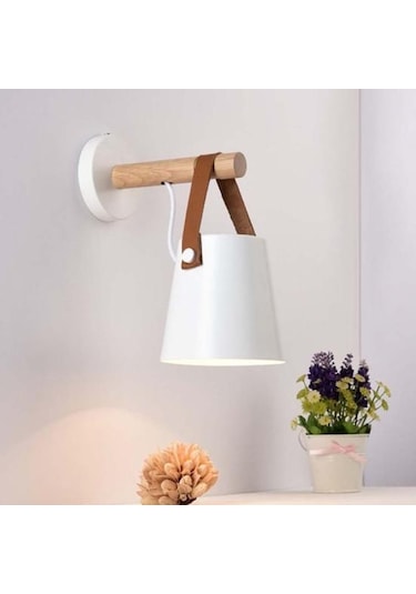 Beyaz E27 Duvara Monte Ahşap Direk Asılı Led Lamba Oturma Odası Yatak Odası Başucu Lambası Without Bulb Beyaz Beyaz E27 Duvara Monte Ahşap Direk Asılı Led Lamba Oturma Odası Yatak Odası Başucu Lambası Without Bulb Beyaz