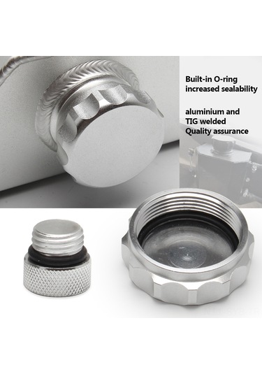 Symbee Alüminyum Motor Yağı Soğutma Kabı, 1l Siyah,通用tasarımlı,透气fonksiyonlu,改装araçlar İçin