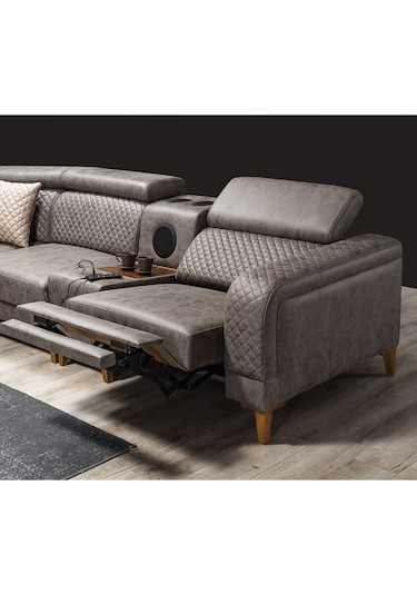 Lord Ses Sistemli Yataklı Mekanizmalı Köşe Koltuk Takımı Kahve