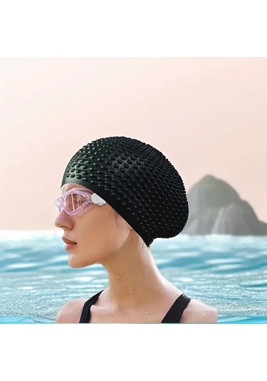 Dashanshop Siyah 1 Adet Nokta Desenli Yüksek Esnek Silikon Bone Siyah