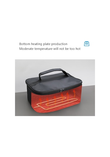 Sones Mzl005 12v Gıda Isıtıcıları Elektrikli Isıtıcı Öğle Yemeği Kutusu Konteyneri Siyah