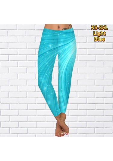 Açık Mavi Bayan Beyaz Nokta Baskılar Streç Yoga Tayt Spor Koşu Spor Salonu Spor Aktif Pantolon Açık Mavi Açık Mavi Bayan Beyaz Nokta Baskılar Streç Yoga Tayt Spor Koşu Spor Salonu Spor Aktif Pantolon Açık Mavi