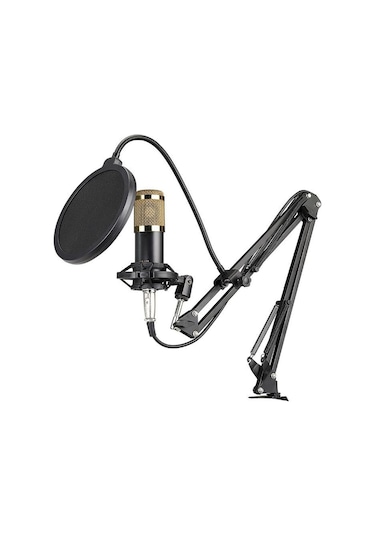 Bm600 Filtreli Condenser Mikrofon V8 Plus Ses Kartı Ve Standlı Set
