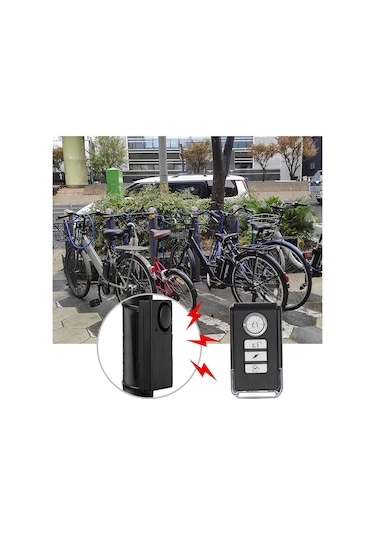 Wezone Bisiklet Motosiklet Çalar Sistemi: Kablosuz Titreşim Sensörü, 110db Ses, Uyarlamalı Hassasiyet, Kumanda İle Anti-hırsızlık