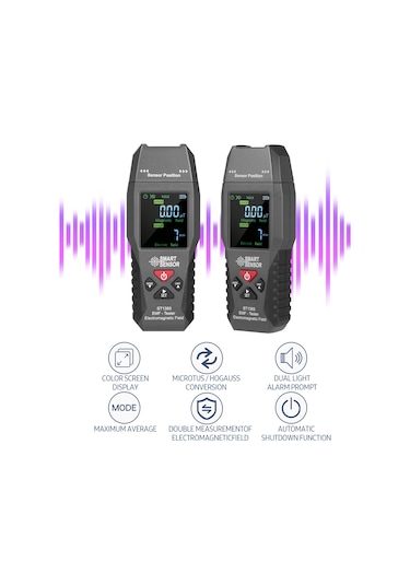 Springsun Taşınabilir Smart Sensor St1393 Emf Metre - Dijital Lcd Elektromanyetik Radyasyon