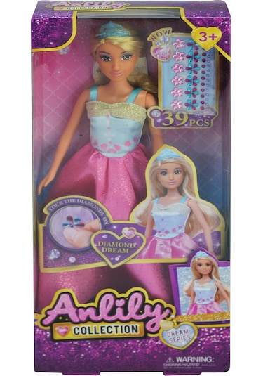 Anlily Elbisesi Süslenebilen Oyuncak Bebek Pembe