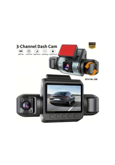 Xuweiwei Sanluo Dash Cam 1080p Hd Araba Kamera 32gb Kart Uc Kayit Gec Gorus Dvr