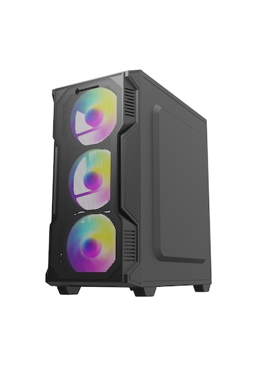 Novahub 4x12cm Rgb Fanlı Speed Atx Kasa, Mesh Panel, Temper, Trbilgisayar