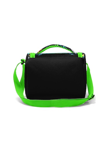Coral High Kids Siyah Fosforlu Yeşil Gamer Desenli Thermo Beslenme Çantası 11887