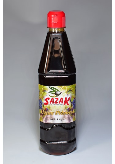 Sazak Doğal Katkısız Ev Yapımı Üzüm Pekmezi 1 KG
