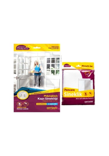 Omak Greenleaves Mıknatıslı Kapı Sinekliği 2X(60X210) Cm (492270680)