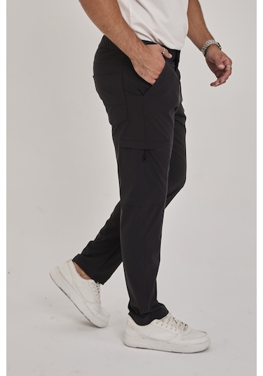 Camp529 Outdoor Tactical Su İticili Likralı Yazlık Erkek Taktik Pantolon Siyah