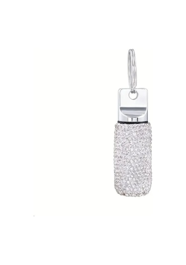 Alüminyum Alaşımlı İlaç Hap Kutusu Su Geçirmez Yapay Elmas Hap Kutusu Anahtarlık Bling Kristal Mini Hap Tutucu Açık Hava Kampı Stil C,