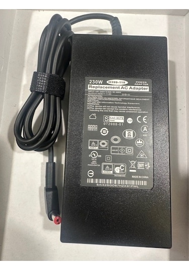 19.5 Volt 11.8 Amper 5.5 Mm 1.7 Mm Acer Uyumlu Notebook Adaptör 230 Watt Acer Uyumlu Adaptör