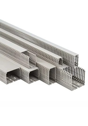 40x80 Mm Pano Tipi Delikli Kablo Kanalı 1 Metre