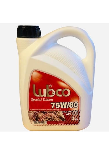 Lubco 75W80 Tam Sentetik Şanzıman Mekanik Dişli Yağı 3 L