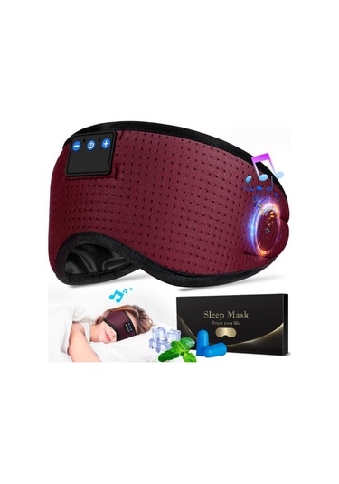 Springsun Bluetooth Uyku Maskesi Ve Kulaklık - Rahat Uyku İçin 2'si 1 Arada, Hd Ses Ve Mikrofonlu