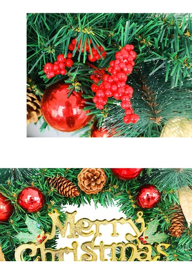 Yaozixa 50cm Plastik Noel Çiçekli Çember, 4m 30led Işıklı, 2xaa Pil İle Çalışır, Duvar/anahtar Bağcıklı, Mağaza/otel Dekorasyonu Renkli Işık