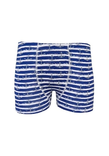 Tutku 6Lı Erkek Çocuk Renkli Boxer Desenli Baskılı Pamuklu Rahat