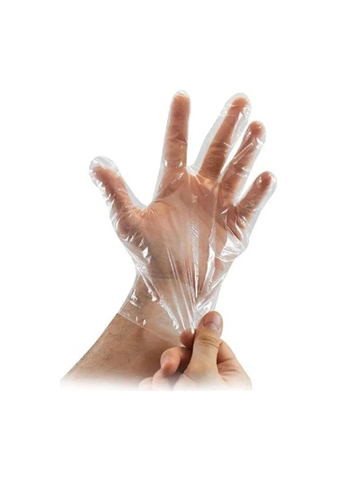 Şeffaf Poşet Eldiven 100'lü 2 Paket 200 Adet Tek Kullanımlık