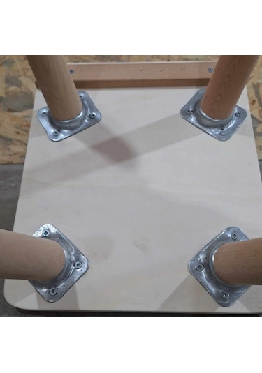 Çocuk Sandalye Ayaklar Kayın Ağacı ,birleşim Yerleri Metalden Ahşap