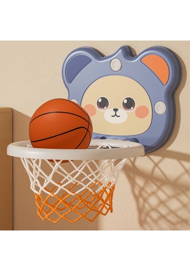 Ranyeek Çocuklar İçin Ayarlanabilir Yükseklikte Basketbol Potası Sessiz Top Hediyeli, Duvar Montajlı, 1-6 Yaş