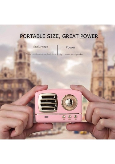 Novahub Taşınabilir Bluetooth Hoparlör: Aynalı Alarmlı, Tf Kart, Fm Radyo, Mini Boyut, 3w Ses Gücü