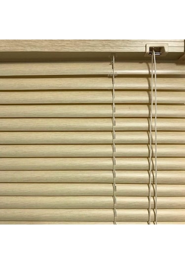 Pvc Jaluzi 25 Mm 80X160 Cm Ölçülerinde Ahşap Desenli Kahverengi