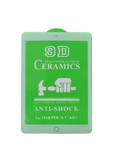 İpad Pro 10.5 7.nesil Uyumlu Zore Tablet Seramik Ekran Koruyucu-beyaz