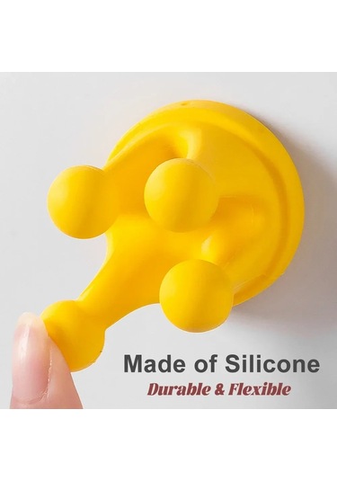 Silikon Diş Fırçası Tutucu Su Geçirmez Yapışkanlı Duvara Monte Asılı Havlu Purple 3pcs Mor