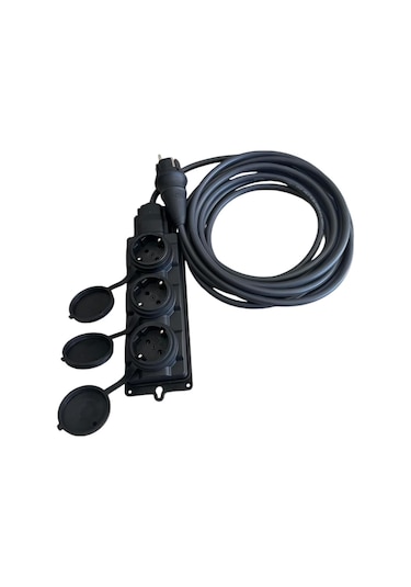 3'lü Grup Priz %100 Bakır, 3x2.5mm, Ip44, Ağır Akıma Uygun 60m
