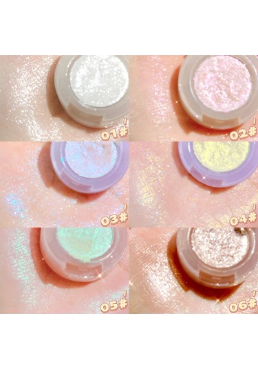 Patates Doku Glitter Göz Farı Paleti Sedefli Elmas Monokrom Fosforlu Toz Parlak 05 C01