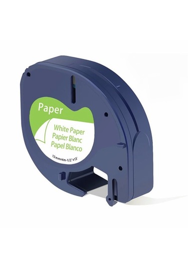 Dymo Letratag Muadil Bant 59421 91200 12mmx4m Kağıt Beyaz Etikete