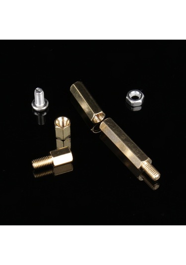 Symbee 120 Parça M3 Pirinç Ve Paslanmaz Çelik Ayar Ayakları Seti - Su Geçirmez Ve Paslanmaz