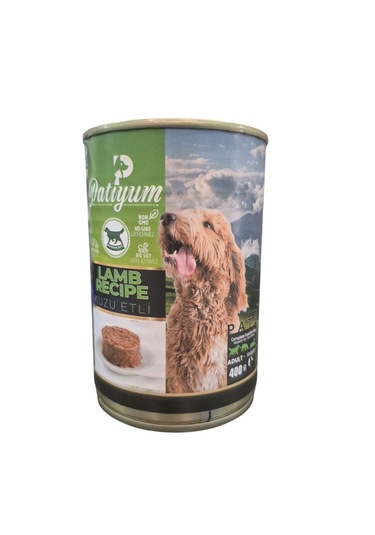 Patiyum Kuzu Etli Yetişkin Köpek Konservesi 400 Gr