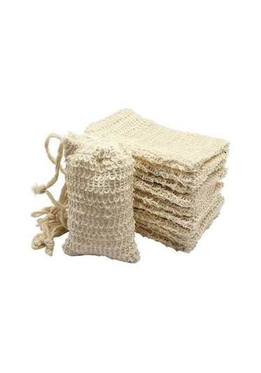 Ulzyvf Doğal Sisal Bezi Seti - 30'lu Peeling Ve Sabun Torbası, Bej Ulzyvf Sisal Peeling Torbası - 30'lu Doğal Bej Sabun Kesesi Seti Ulzyvf Doğal Bej Sisal Torba Seti - 30'lu Peeling & Sabun İçin Bej