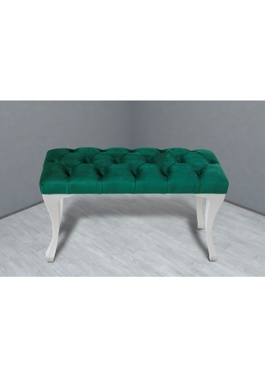 Yeşil Chester Model Babyface Kumaş Bench&koltuk&tabure&pofuduk Yatak Odası Takımı Ucu&önü Puff