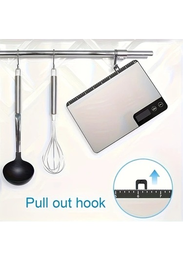 Fastbuy Wangxi Dijital Gıda Tartısı 33 Lbs Kapasiteli Gram Ons Soyma Fonksiyonu Gümüş Siyah Gümüş - Siyah