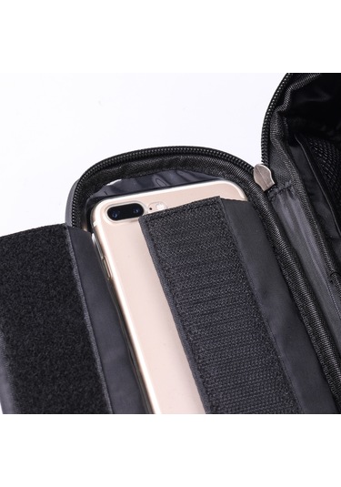 Wheel Up Bisiklet Ön Tüp Çantası, 6,2 Inç Cep Telefonları Için Su Geçirmez Şeffaf Pencere Kesesiyle - Renkli Yansıtıcı Şerit Çok Renkli