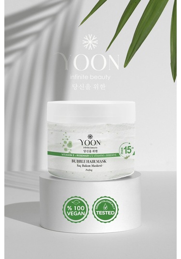 Yoon E Vitamin & Peeling Etkili Biberiye Saç Maskesi 2 x 250 ML