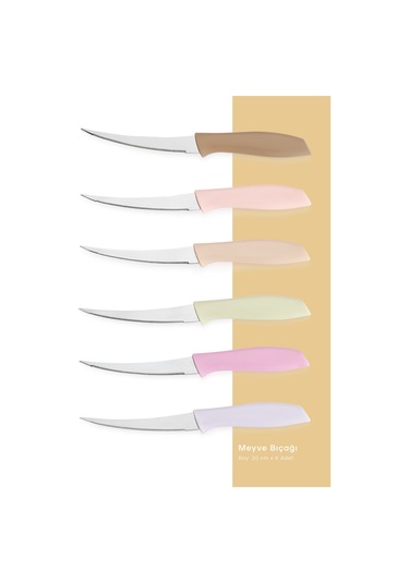 Schafer Quick Chef Meyve Bıçak Seti 6 Parça-asorti Krem