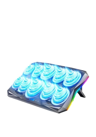 10 Fanlı Rgb Işıklı Gaming Bilgisayar Labtop Soğutucu 7 Kademeli