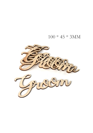 Konesam 5 Adet Ahşap Gelin Damat Tabela, Düğün/resepsiyon Dekorasyonu, Vintage Stili, İç/outdoor Kullanım, Canlı Atmosfer Katkısı