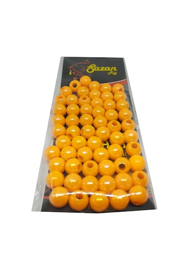 Janjan Hot Orange Boncuk 10 Mm Geniş Delik