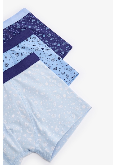 Penti  Mavİ Erkek Çocuk Cosmic 3'lü Boxer
