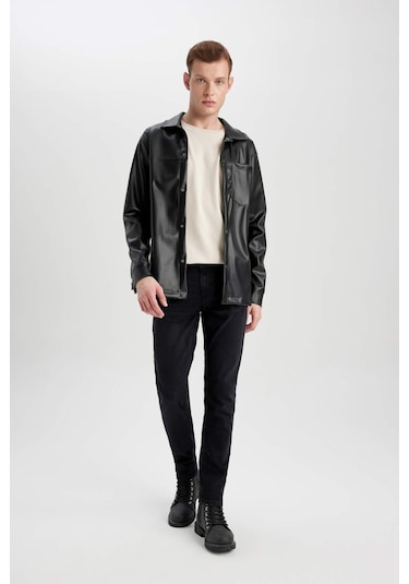 DeFacto Carlo Skinny Fit Ekstra Dar Kalıp Normal Bel Ekstra Dar Paça Siyah Jean Pantolon S2285AZ24SPNM40 DeFacto Carlo Skinny Fit Ekstra Dar Kalıp Normal Bel Ekstra Dar Paça Siyah Jean Pantolon S2285AZ24SPNM40