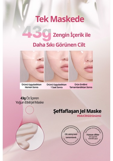 Şeffaflaşan Kolajen Hidrojel Maske Peptit İçerikli Goodal Peony Peptide Collagen Volume Gel Mask