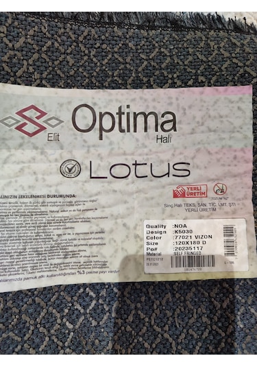 Optima Halı Lotus 77021 Vizon 120 180