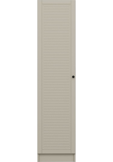 Minar Kale 1 Kapaklı Dolap Mebran Panjur 190cm - Kumtaşı/kumtaşı - Askılıklı Kumtaşı