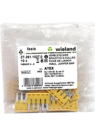 Wieland Wt4, Wkfn4 İçin 5'li Tarak Köprü - 5 Adet